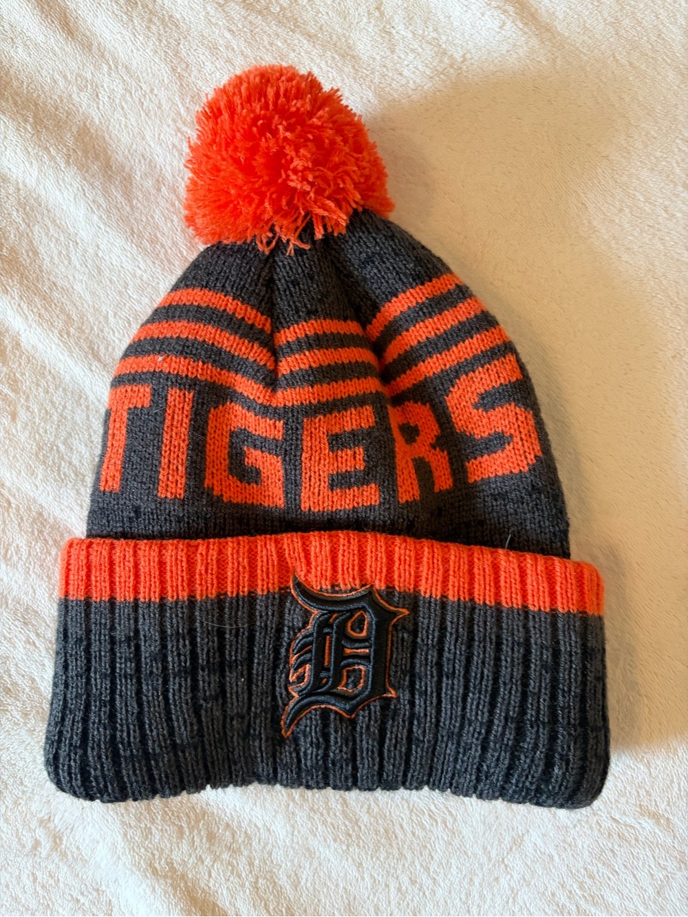 Detroit Tigers Pom Beanie